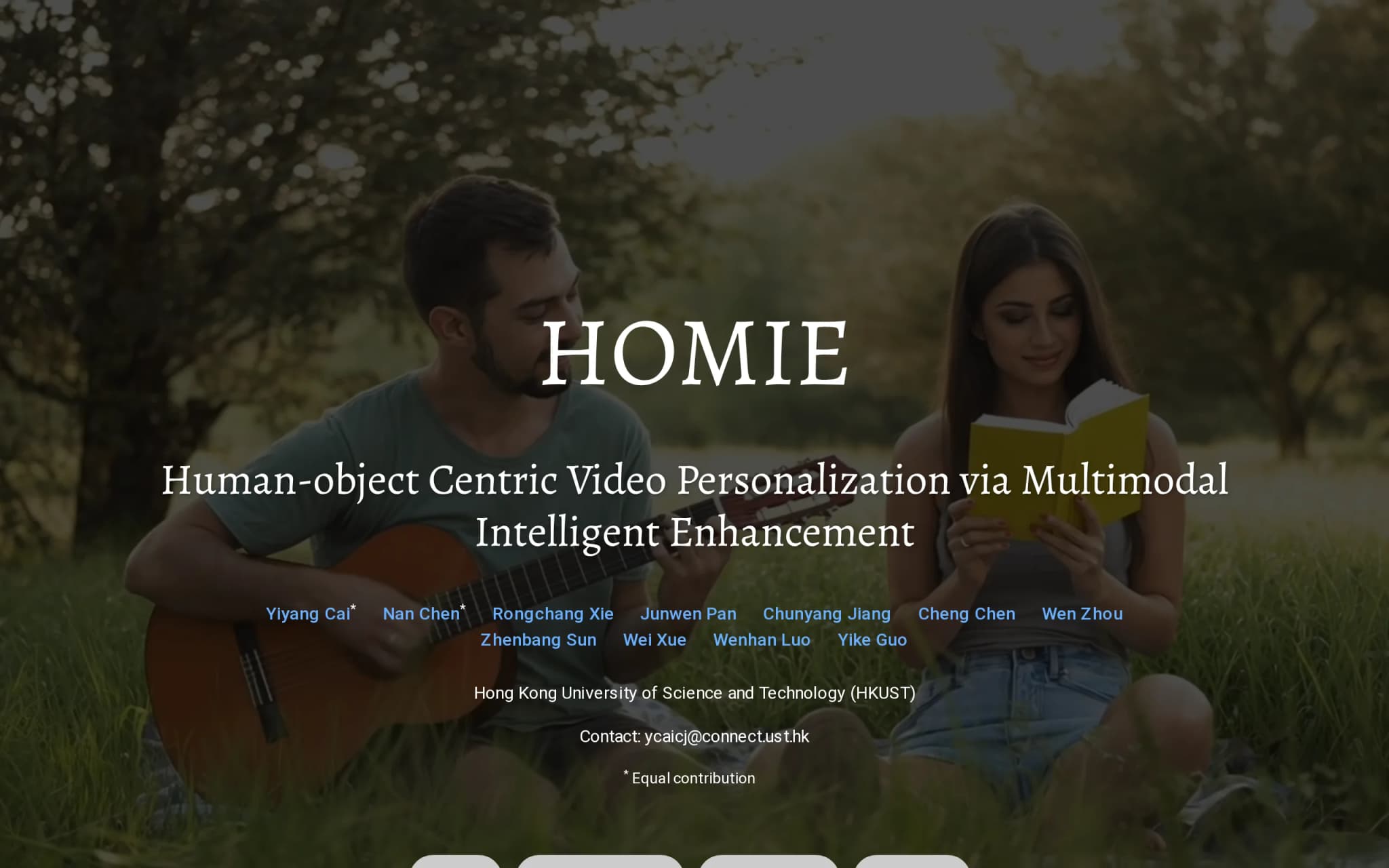 HOMIE – An Open-Source Digital Human Video Generation Framework from The Hong Kong University of Science and Technology cover image