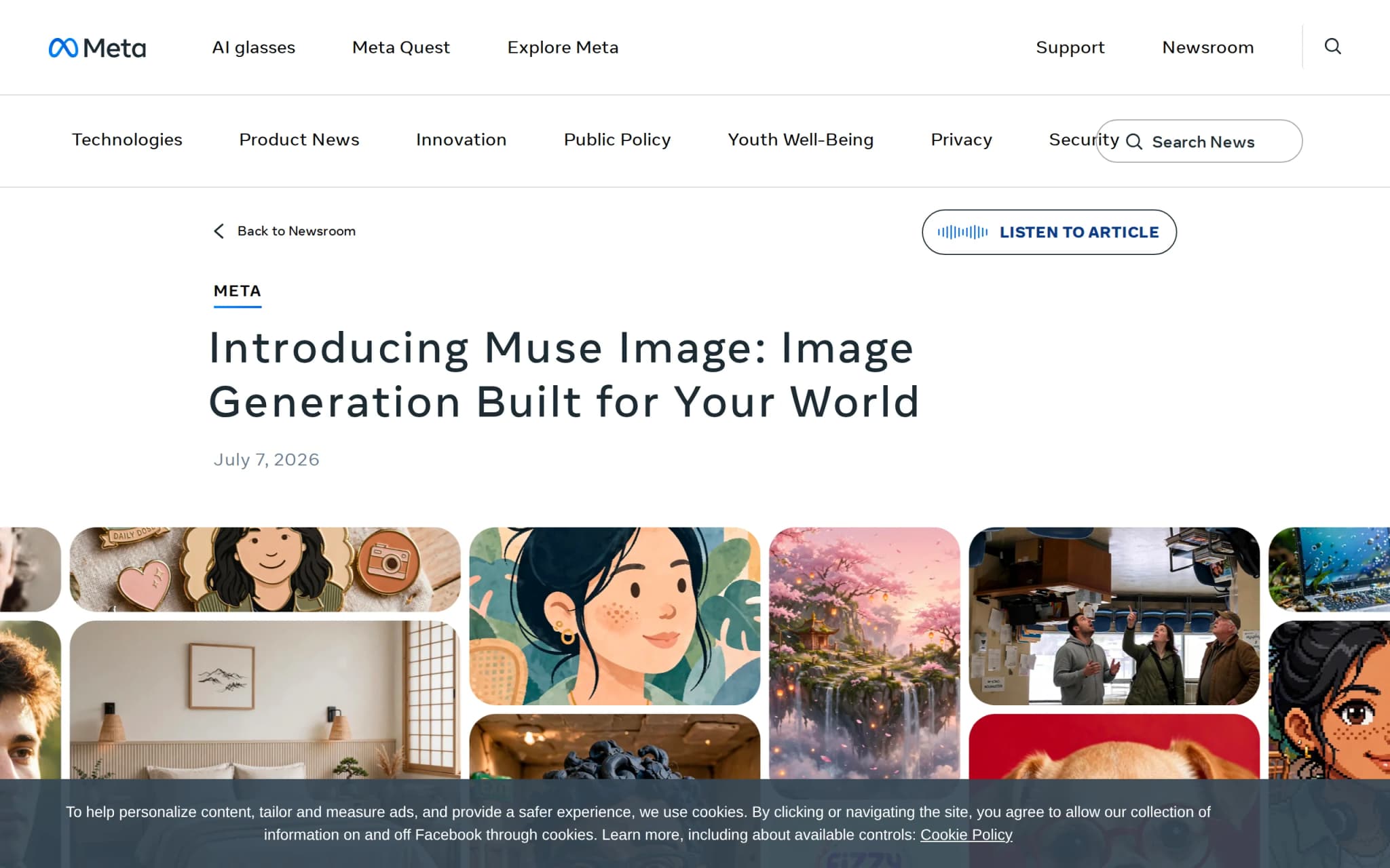 Muse Image – AI Image Generation Model by Meta Super Intelligence Lab cover image