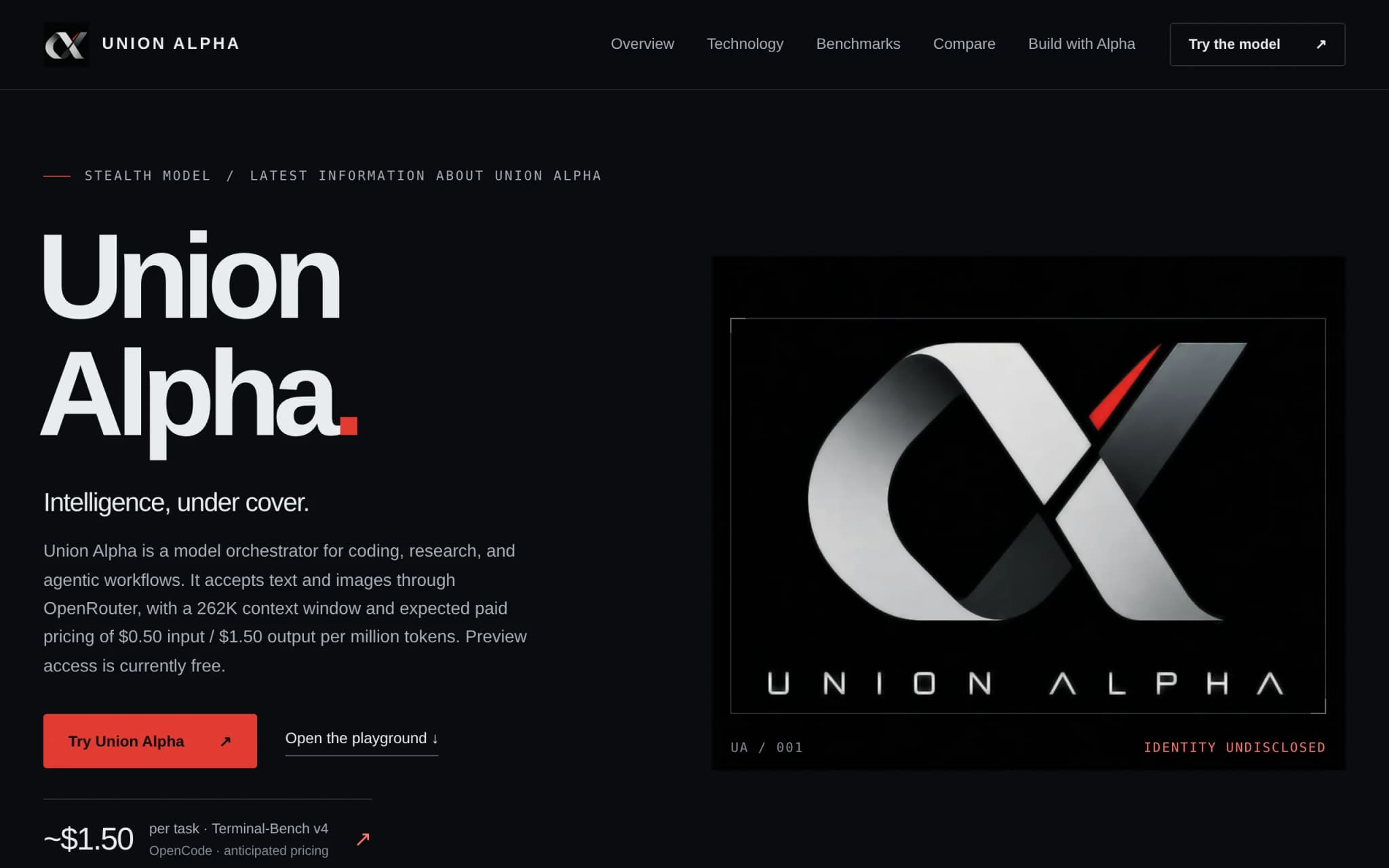 Union Alpha – 神秘多模态大模型，限时免费不限量 封面图