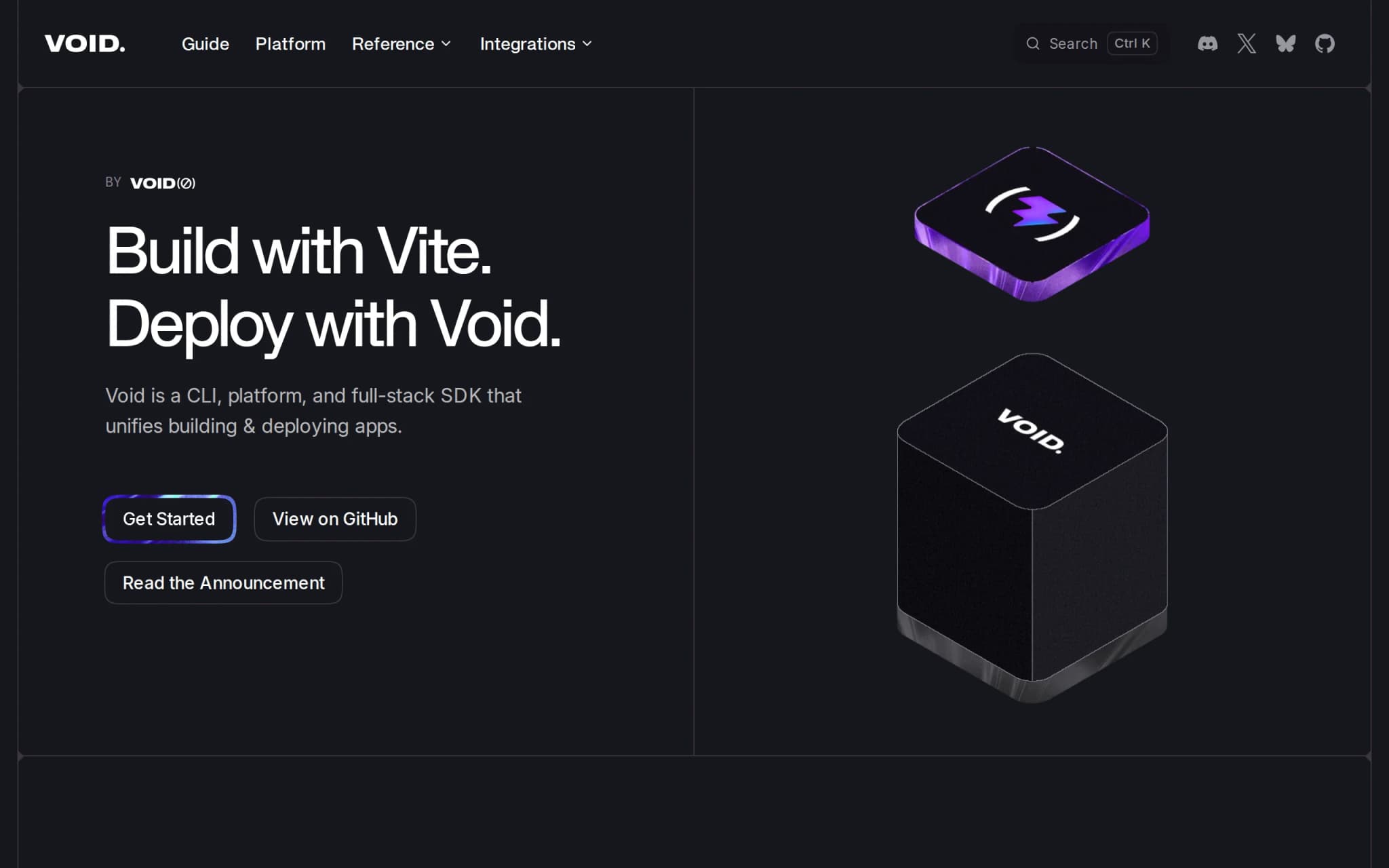 Void – 开源的全栈开发部署工具，创作部署一体化 封面图