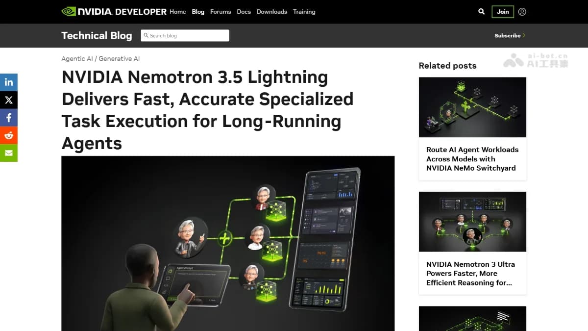 Nemotron 3.5 Lightning – NVIDIA's Open-Source MoE Model cover image