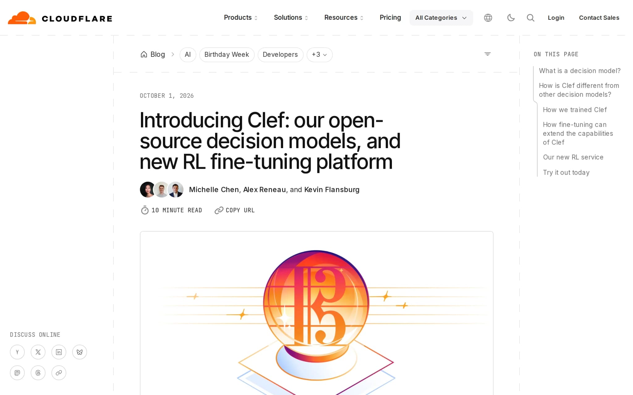 Clef – Cloudflare 开源的决策模型家族深度评测 封面图