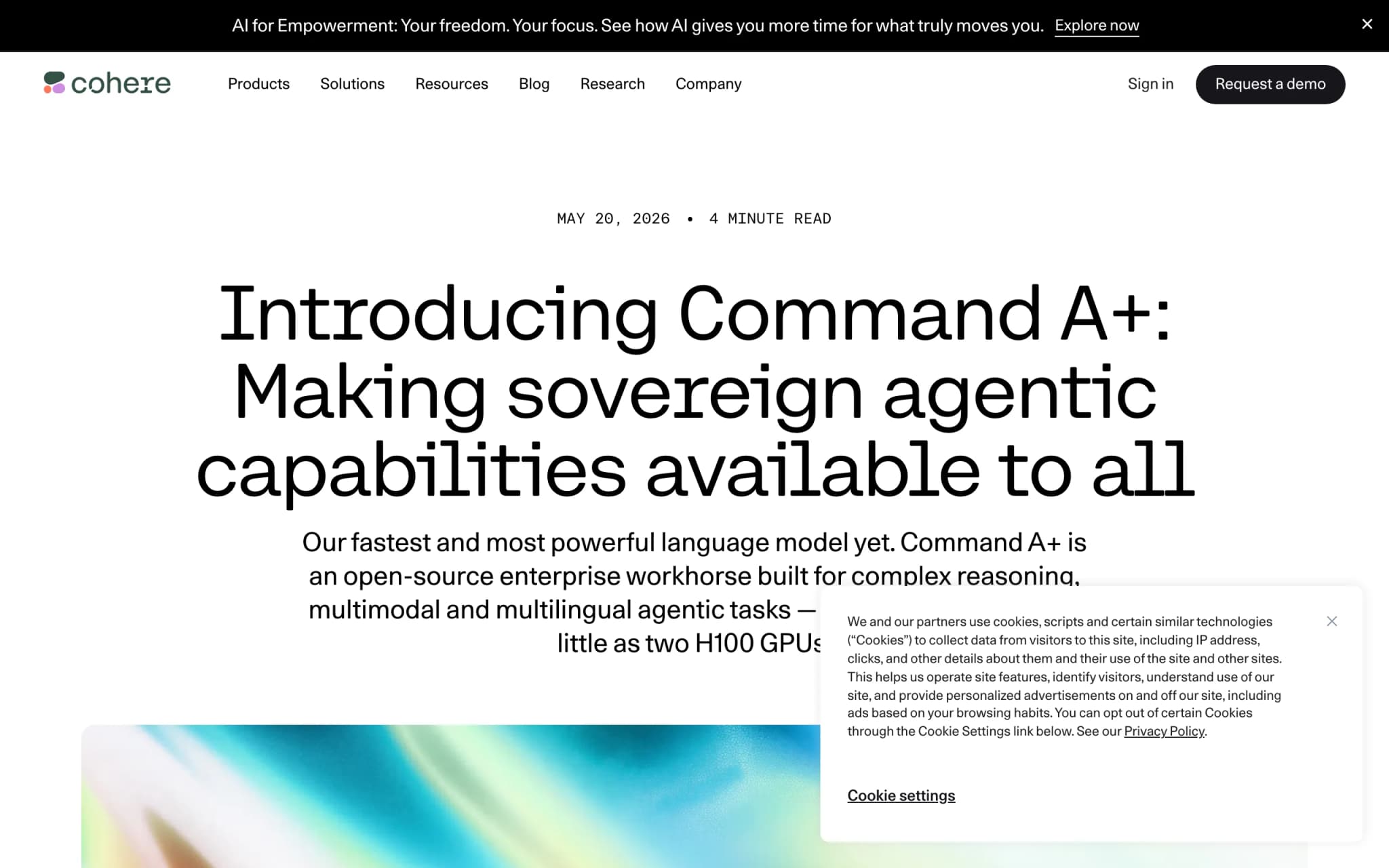 Command A+ – Cohere Labs 开源的多模态大模型 封面图
