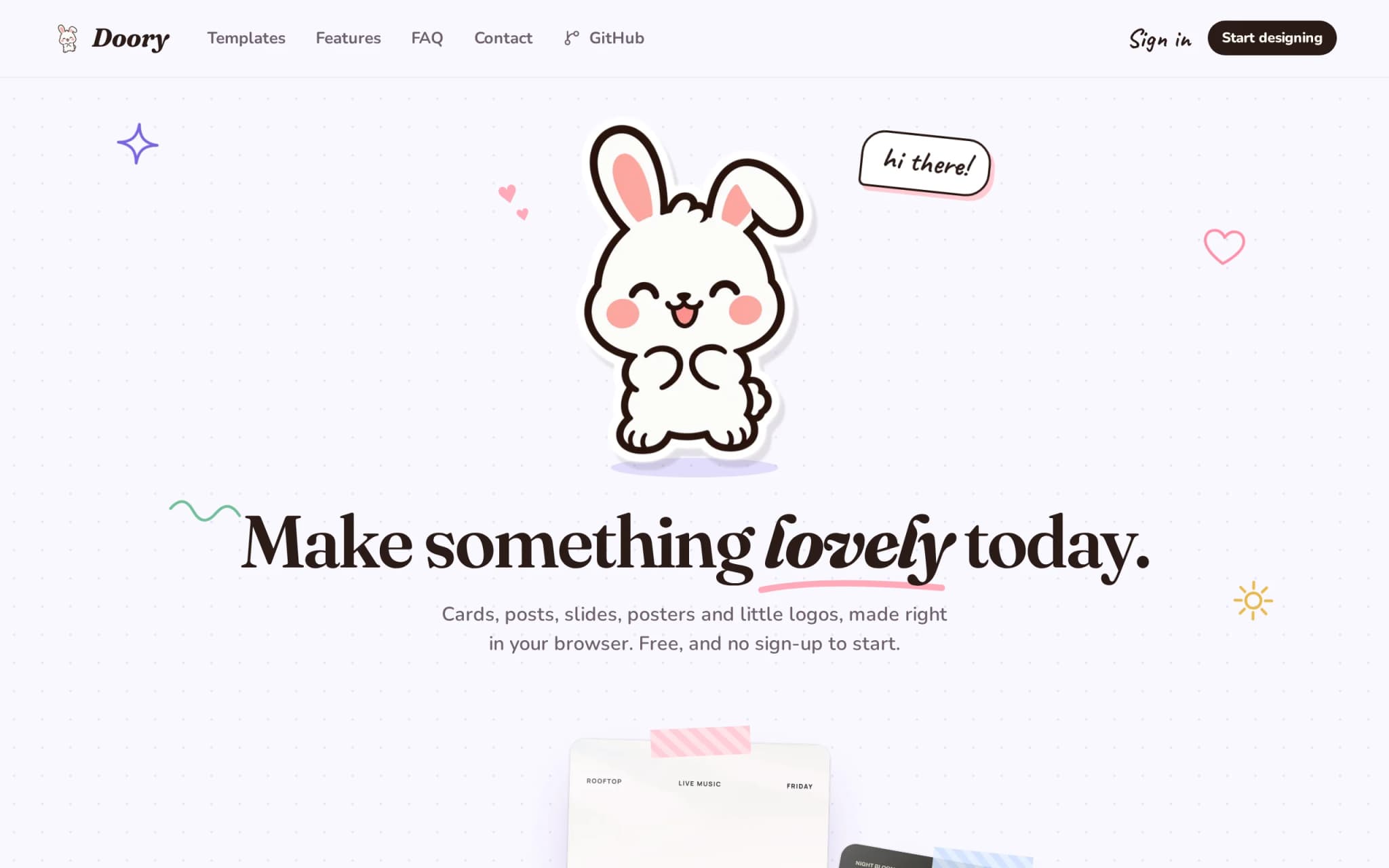 Doory – 开源的在线设计编辑器,Canva 开源平替 封面图