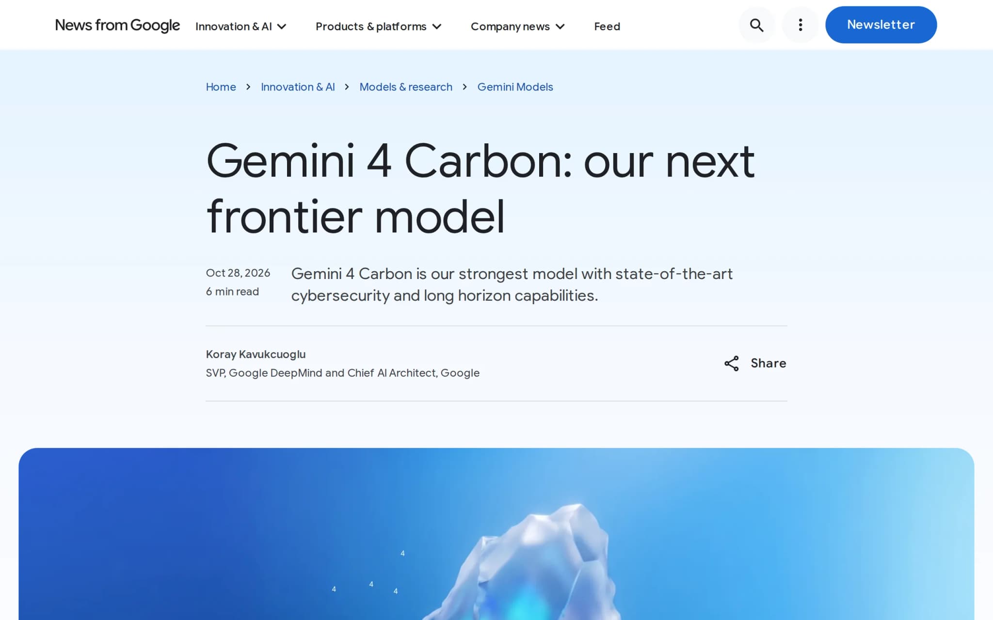 Gemini 4 Carbon – Google DeepMind's Latest Flagship Large Model cover image