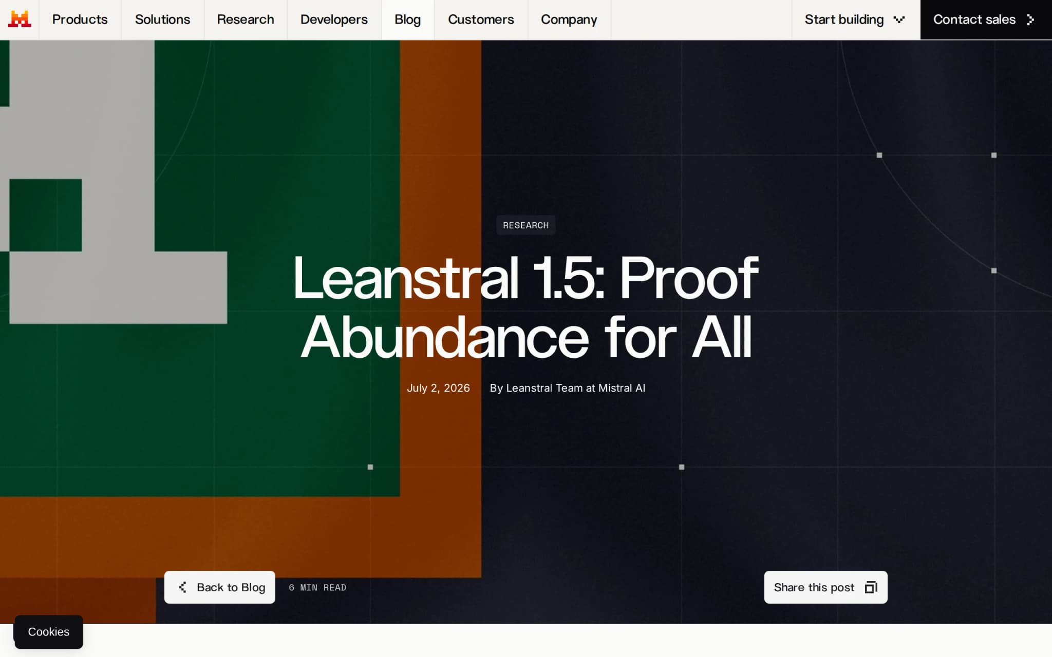 Leanstral 1.5 – Mistral AI 开源的形式化验证大模型 封面图