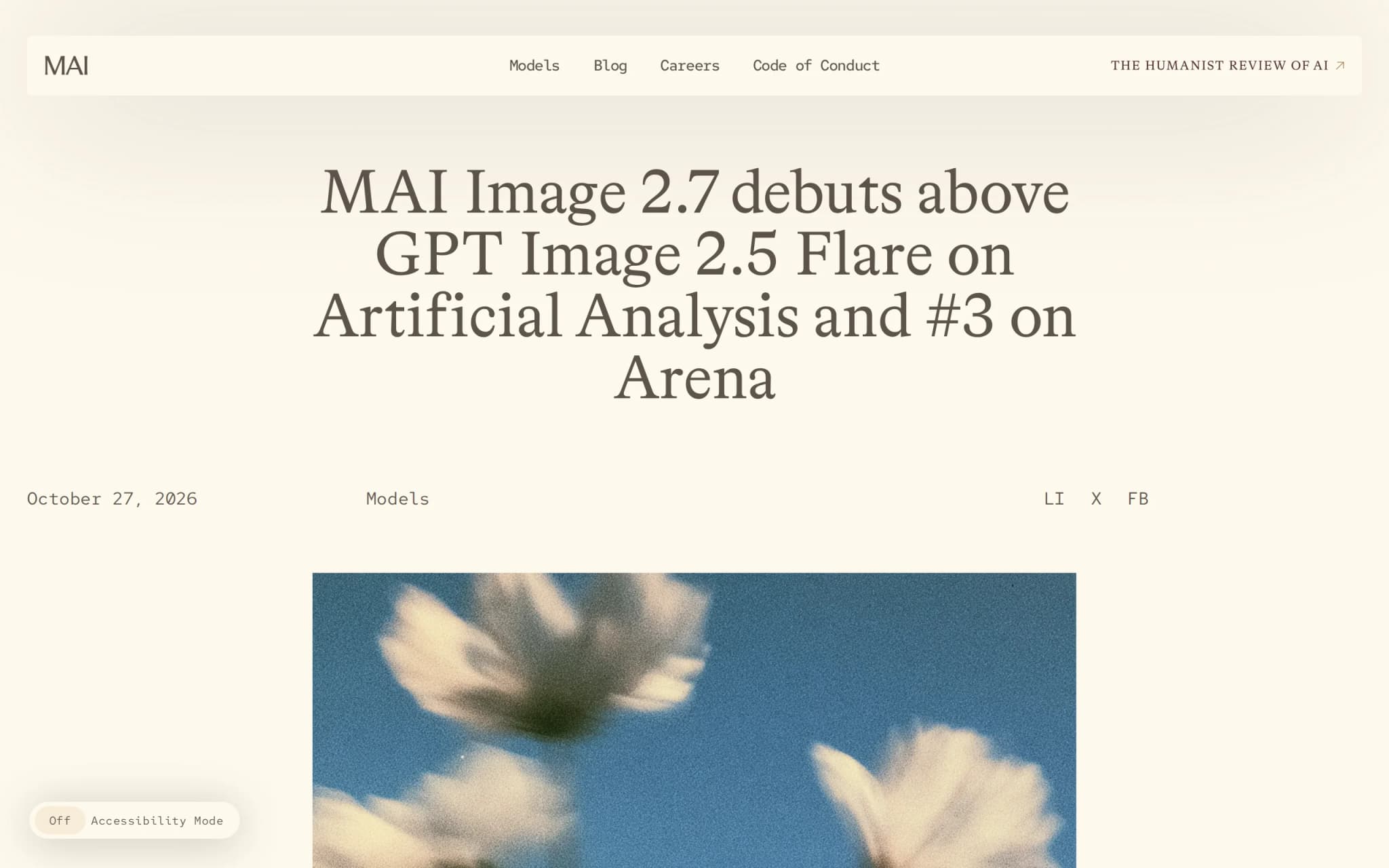 MAI-Image-2.7-Preview – Microsoft's Image Editing Model cover image