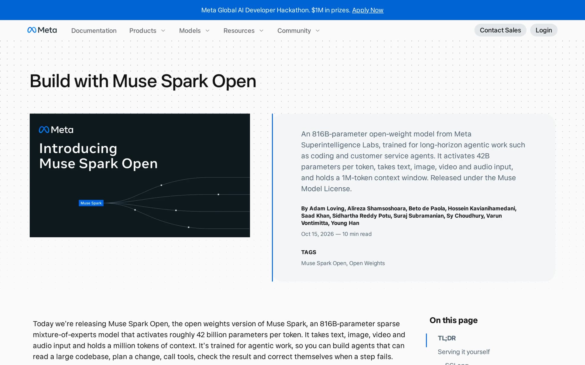 Muse Spark Open – Meta 开源的多模态大模型深度评测 封面图