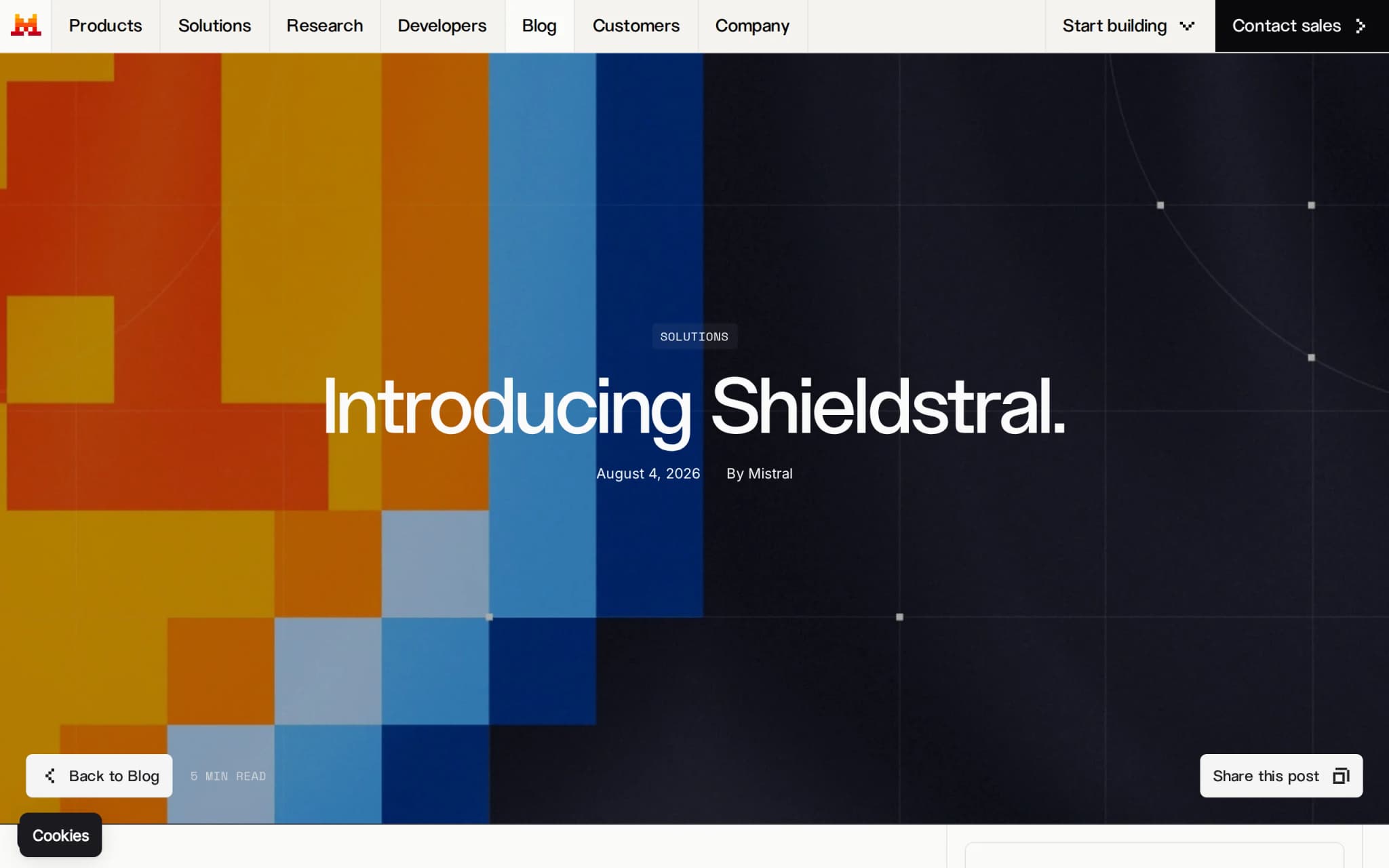 Shieldstral – Mistral AI's Open-Source Multimodal Content Safety Classification Model cover image