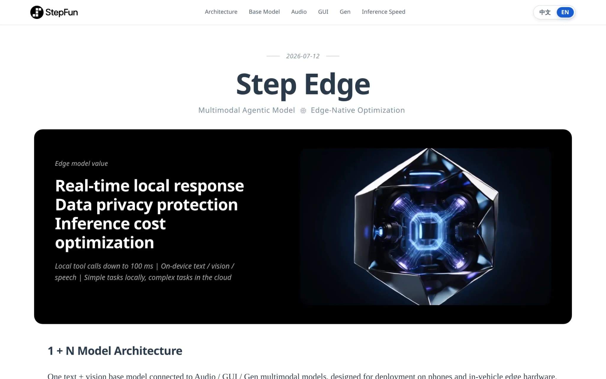 Step Edge – 阶跃星辰推出的端侧模型全家桶 封面图