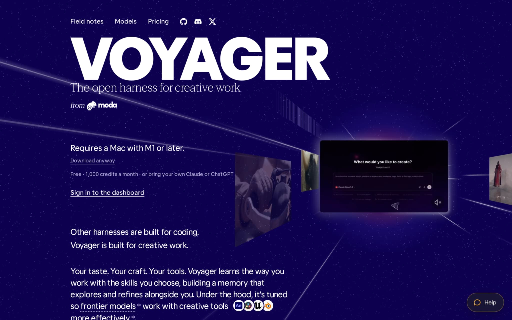 Voyager – Open-Source Desktop Creative Agent Covering the Full Production Workflow cover image